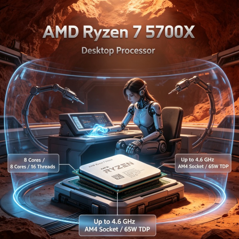 Pc Gaming Build Up - معالج AMD Ryzen 7 5700X بسرعة