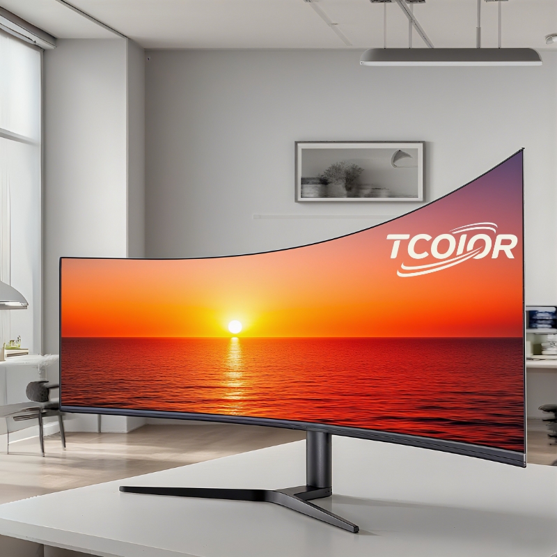 Pc Gaming Ultrawide Monitor - شاشة كمبيوتر نحيفة بدون إطار للمكتب،