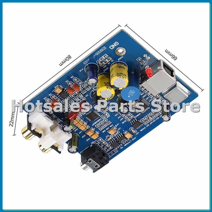 Sound Card Usb - لوحة فك تشفير USB صغيرة ES9028K2M+SA9023،
