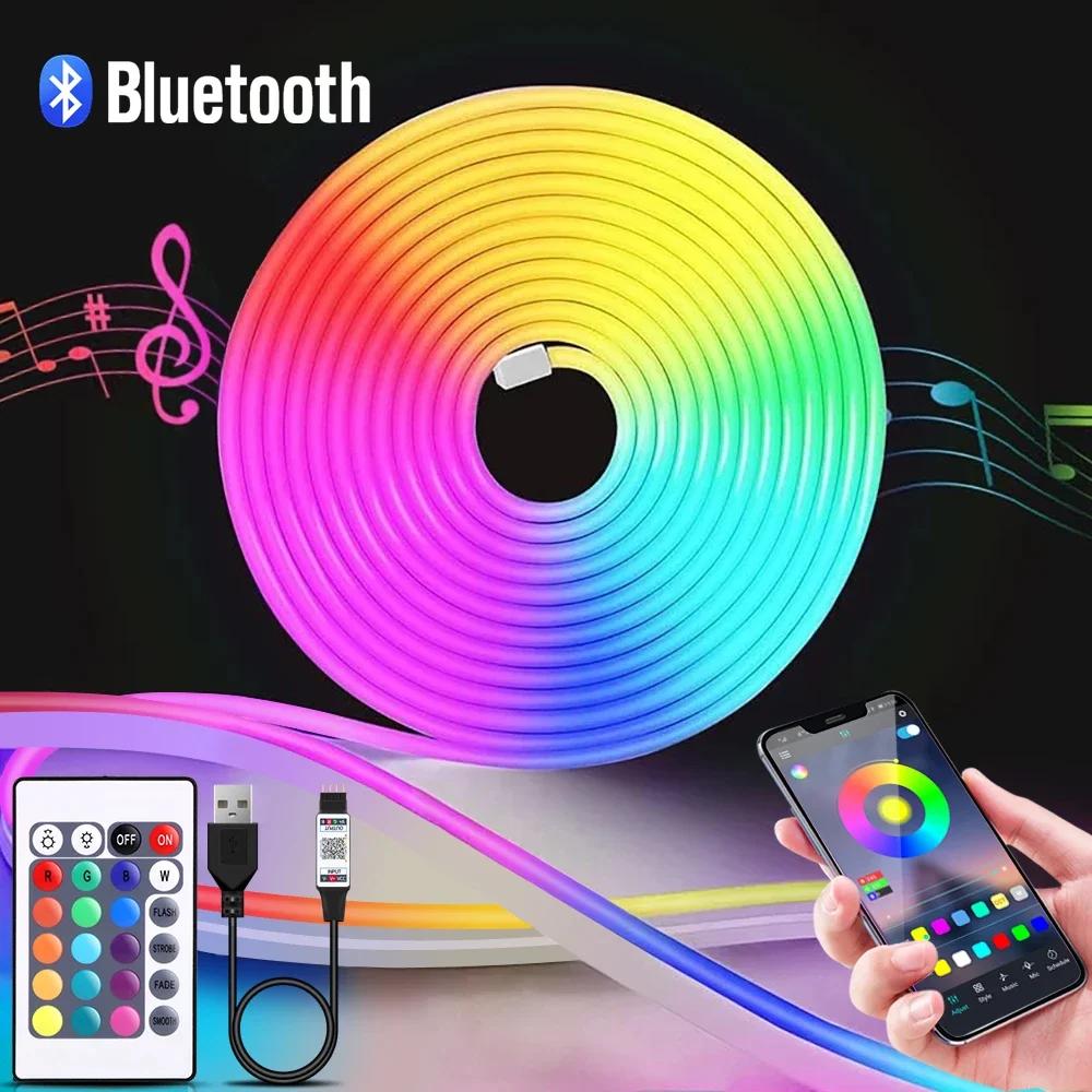 Rgb Light Strip - 1-5 متر RGB LED شريط ضوء