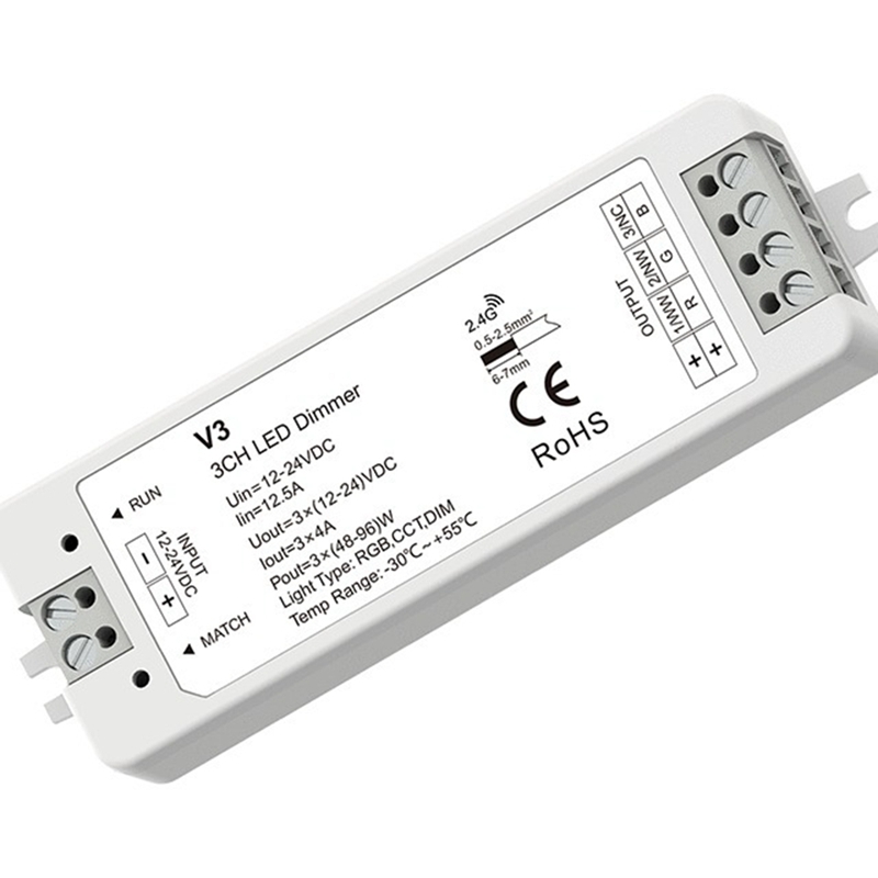 وحدة تحكم LED 3-قناة V3 2.4G D - مراجعة Rgb Light Strip وسعره