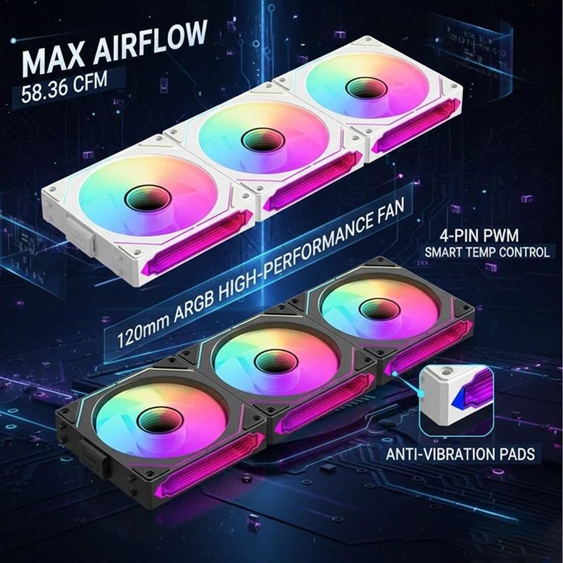 مروحة تبريد لاسلكية قابلة للوص - مراجعة Pc Water Cooling وسعره