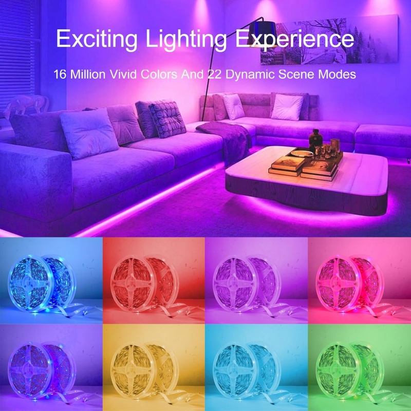 شريط إضاءة LED يعمل بتيار مستم - مراجعة Rgb Light Strip وسعره