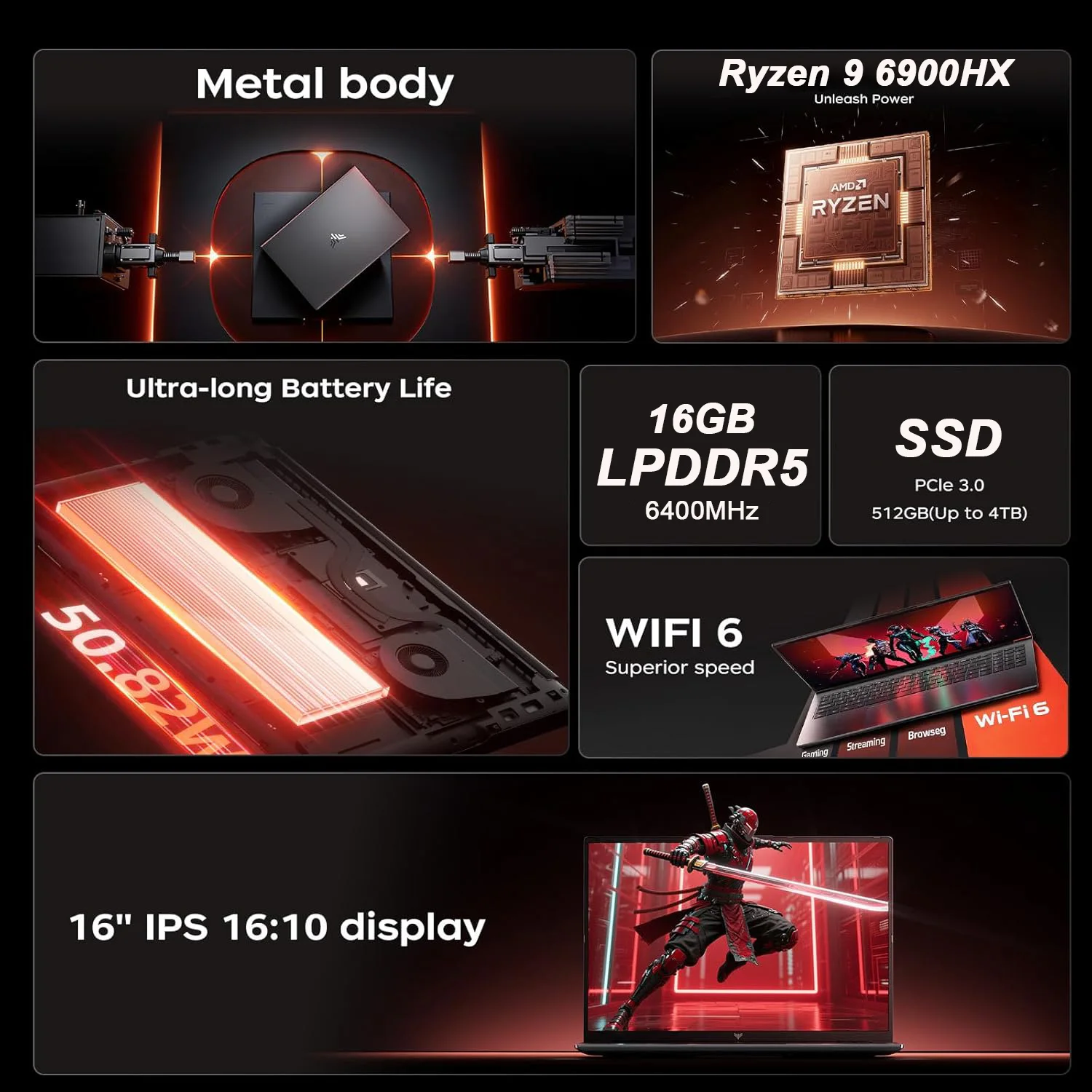 كمبيوتر محمول KAMRUI 16 بوصة م - مراجعة Pc Gaming Nvidia وسعره
