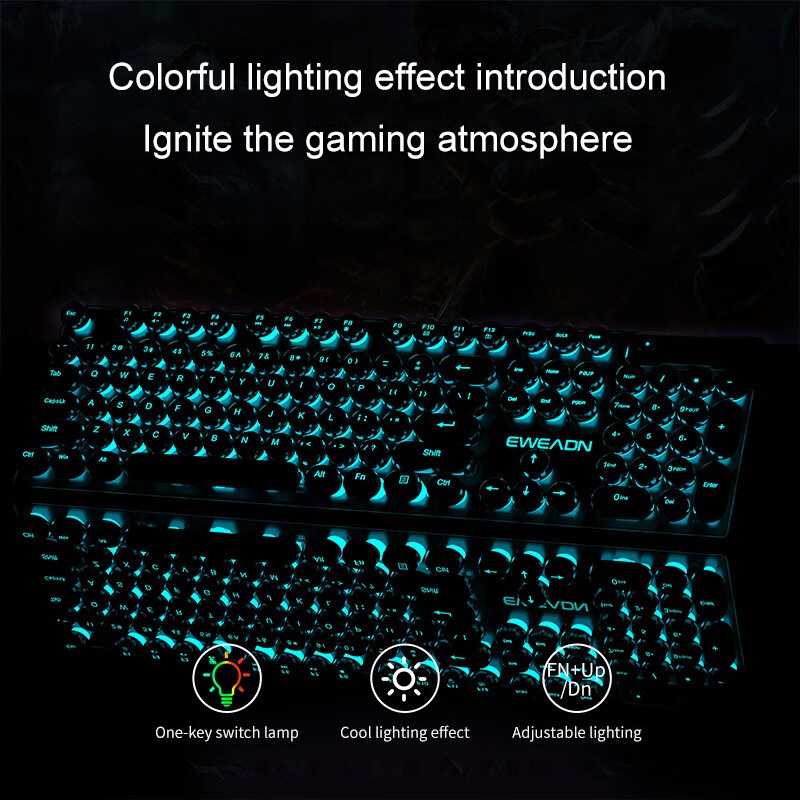 لوحة مفاتيح ألعاب الآلة الكاتب - مراجعة Pc Gaming Keyboard وسعره