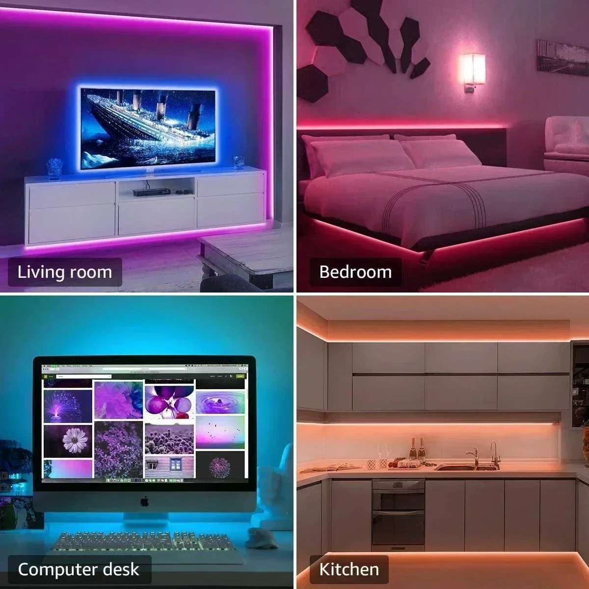 الذكية RGB LED الألعاب شرائط م - مراجعة Rgb Light Strip وسعره