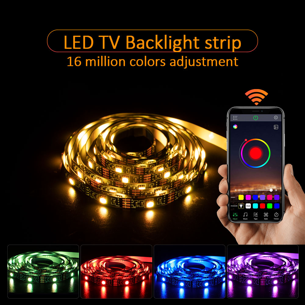 شريط إضاءة LED خلفي للتلفزيون  - مراجعة Rgb Light Strip وسعره