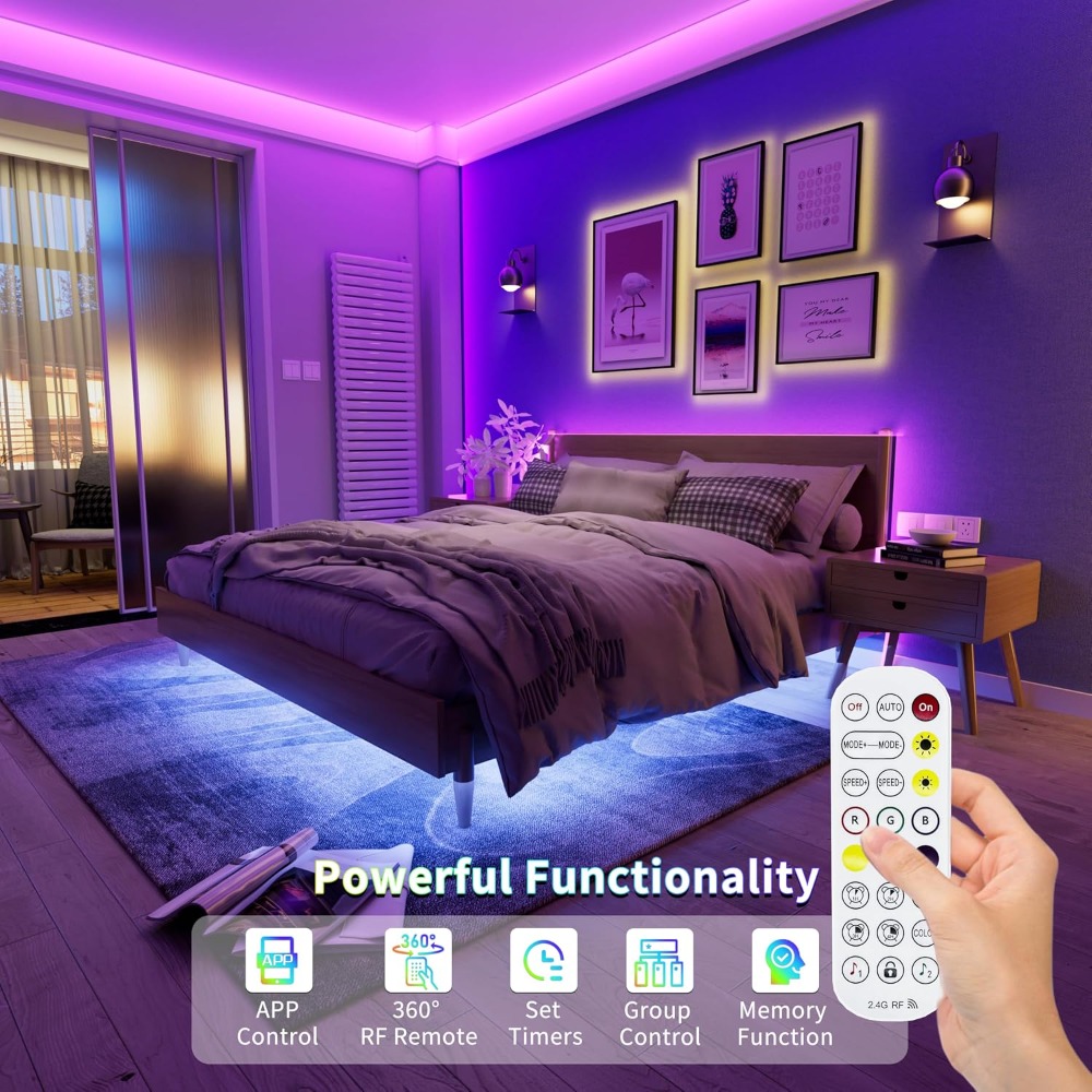 شريط إضاءة LED RGB بتقنية COB  - مراجعة Rgb Light Strip وسعره