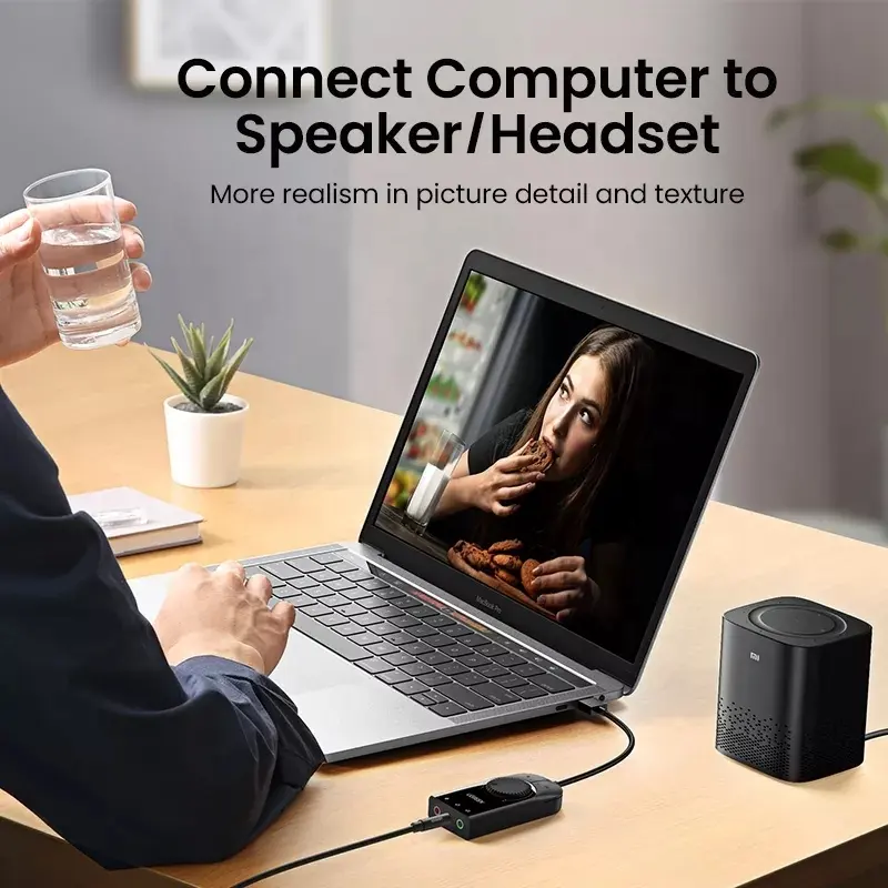 UGREEN USB كارت الصوت بطاقة ال - مراجعة Sound Card Usb وسعره